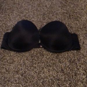 Victoria’s Secret black strapless push up bra